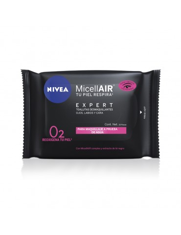 TOALLA DESMAQUILLANTE NIVEA MICELLAR C/20PZ     X/6