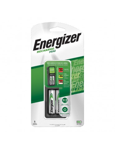 CARGADOR ENERGIZER MINI + 2 PILAS AA     X/4