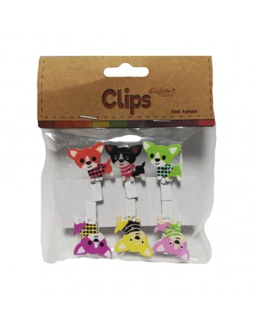 CLIPS ADORNO CONFETTI VAR/MOD C/6PZ