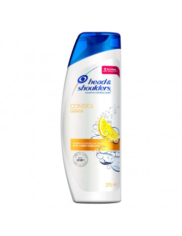 SHAMPOO H&S CONTROL GRASA CITRUS 375ML     X/12