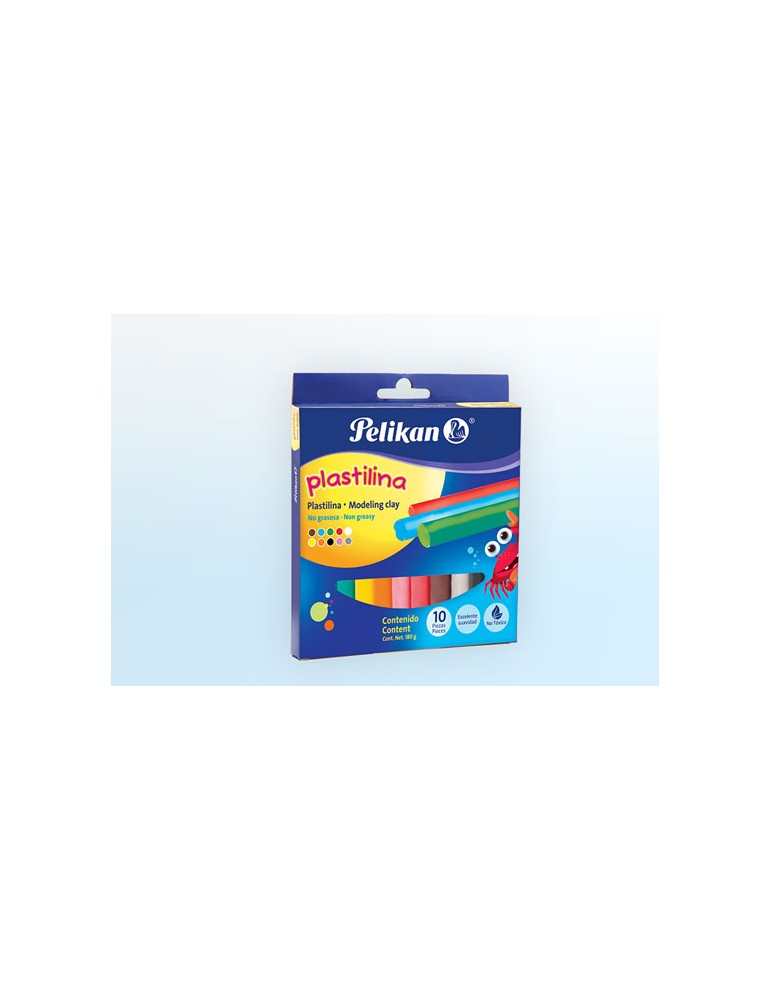 PLASTILINA PELIKAN C/10PZ NEON