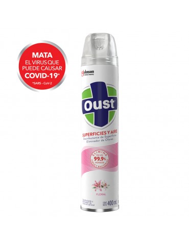 DESINFECTANTE OUST FRESCURA FLORAL 400ML      X/12