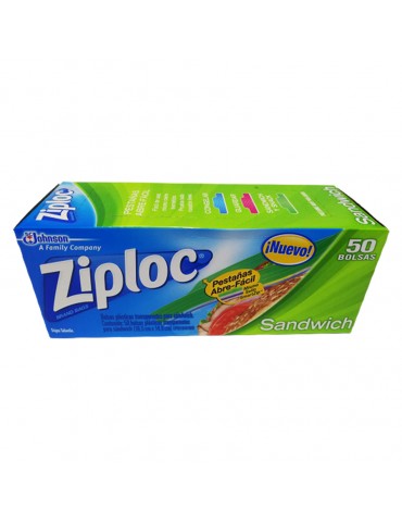 BOLSA ZIPLOC SANDWICH C/50PZ     X/12