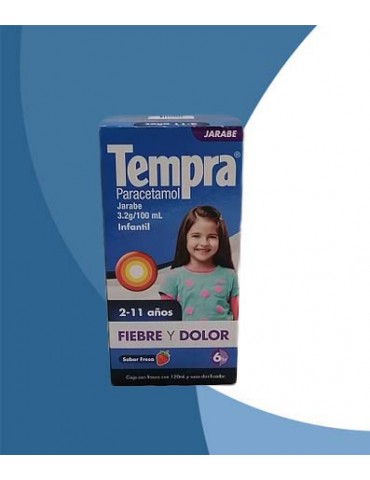 TEMPRA JARABE FIEBRE Y DOLOR 120ML     X/24