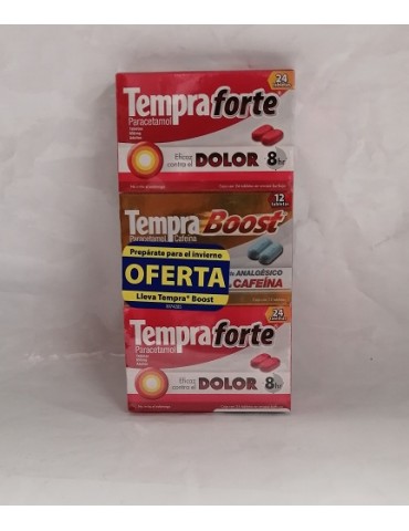 TEMPRA FORTE 650 MG. C/24 + TEMPRA BOOST C/3     X/20