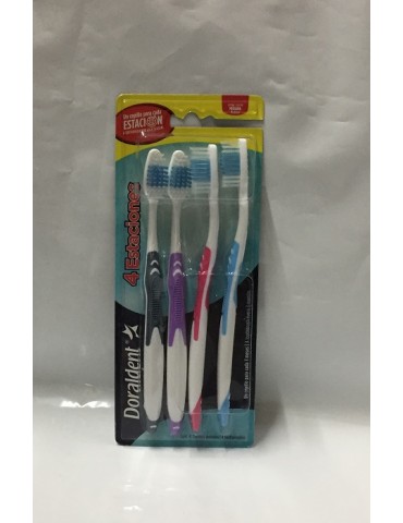 CEPILLO DENTAL DORALDENT ESTACIONES C/4PZ      X/24