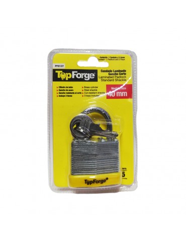 CANDADO TOPFORGE HIERRO 40MM C/1PZ PF0137