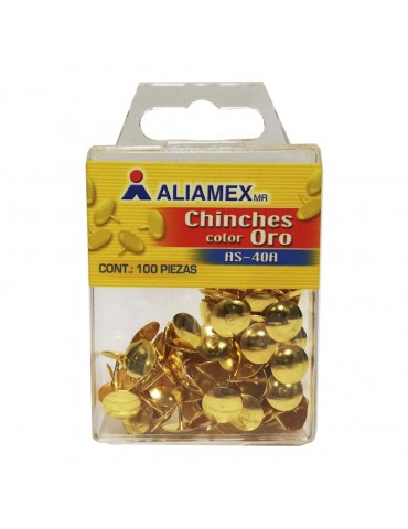 CHINCHETA ALIAMEX ORO AS-40A C/100PZ     X/100