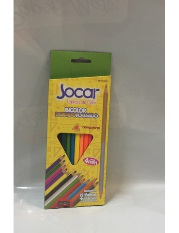 COLORES JOCAR TRIANGULARES C/12PZ + BICOLOR CJD4MN     X/72