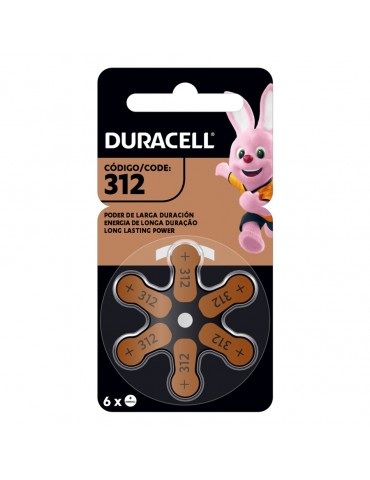 PILA DURACELL AUDITIVA 312 BLC/6PZ      X/10