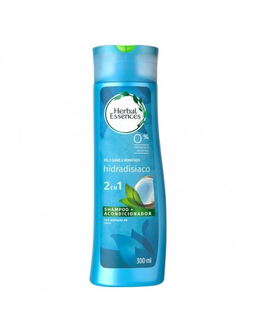 SHAMPOO HERBAL ESSENCES HIDRADISIACO 2-1 300ML         X/12