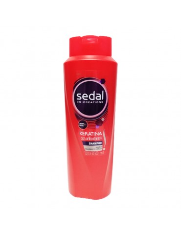 SHAMPOO SEDAL KERATINA Y ANTIOX 650ML     X/12