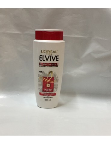 SHAMPOO ELVIVE REPARACION TOTAL5 CALENDULA 2-1 680ML     X/12