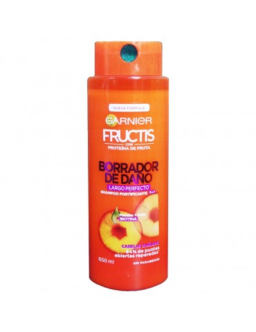 SHAMPOO FRUCTIS BORRADOR DE DAÑO 2-1 650ML     X/12