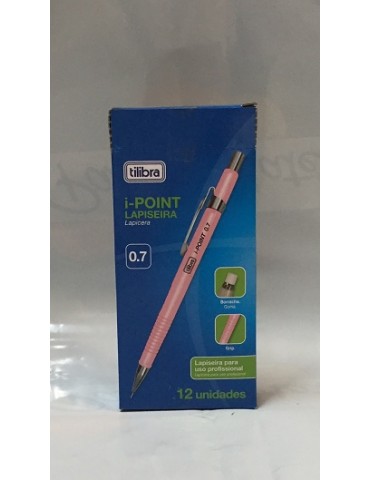 PORTAMINAS TILIBRA I-POINT COL.ROSA 0.7 C/12PZA