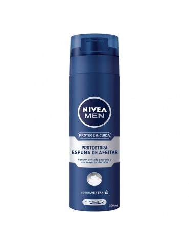 ESPUMA NIVEA P/AFEITAR PROTECT & CARE 200ML     X/12