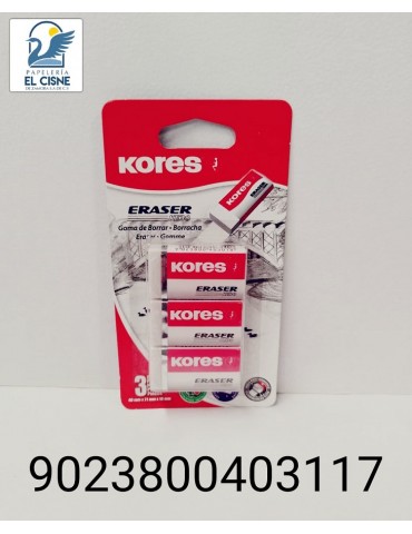 BORRADOR KORES DUST KE30 BLC/3PZ